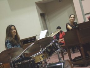 Vanessa and Sylvia Cuenca performing at Izumo City Taki Town Hall; August 20. 2005